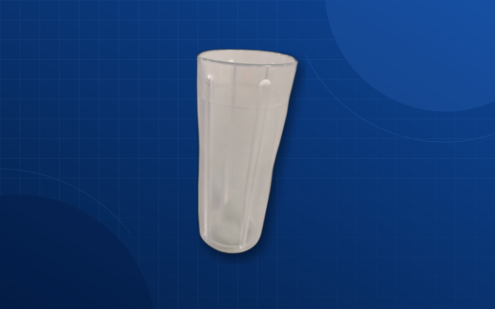 Deep blue background automation fixture component