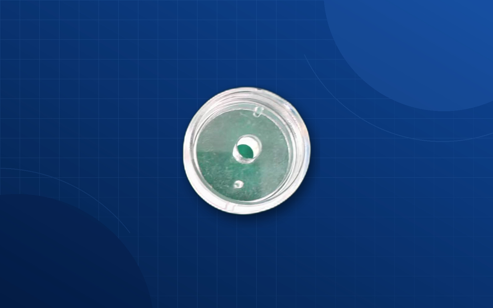 Deep blue background custom energy equipment part
